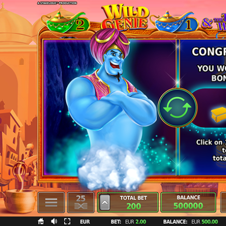 Erlebe magische Gewinne mit dem Wild Genie & the Three Wishes Slot